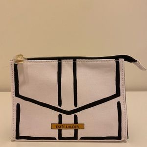 A brand new Estée Lauder cosmetic bag.